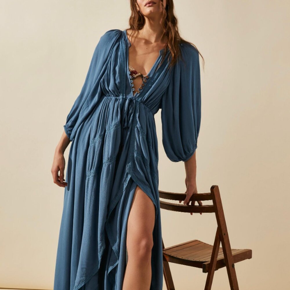 Free People Plenty of Love Maxi Dress Womens Size XL